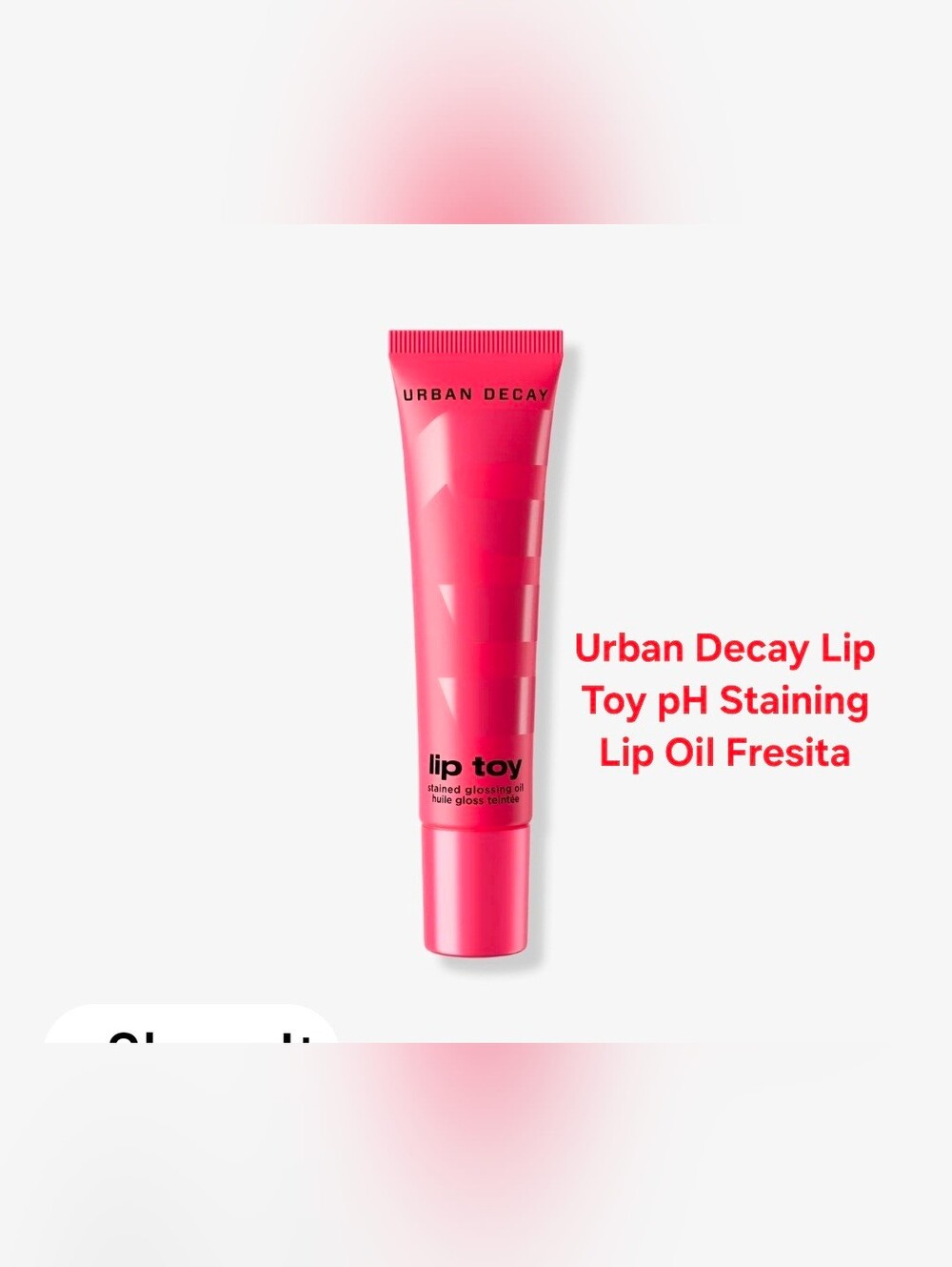 Urban Decay Lip Toy pH Staining Lip Oil Fresita. BNIB